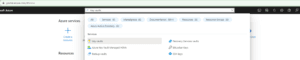 Screenshot of Azure portal showing search results for "Key vaults" under Services, with additional resource categories displayed.