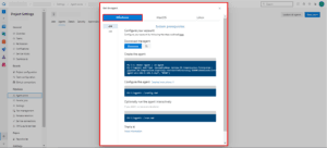 Azure DevOps showing agent setup instructions for Windows, including download link, configuration commands, and run script.
