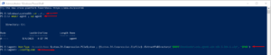 Windows PowerShell showing commands to extract Azure DevOps agent zip file and run the configuration script using PowerShell commands.