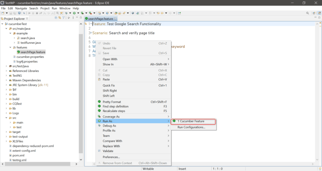 Selenium with BDD Framework Cucumber | Automation Guide