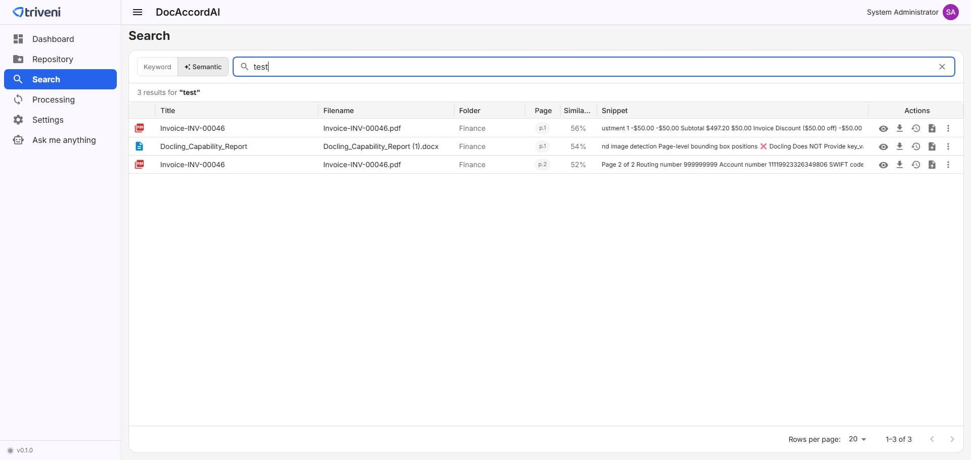 DocAccordAI Semantic Search DocAccordAI Semantic Search